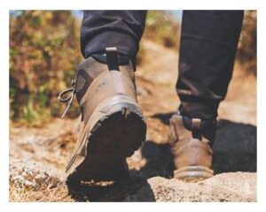 Hiking on rock