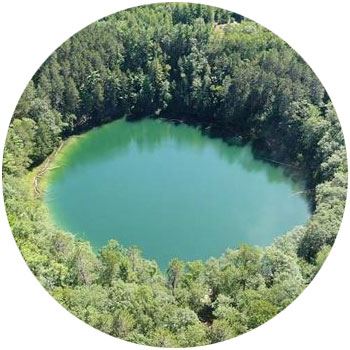 Sinkhole lakes